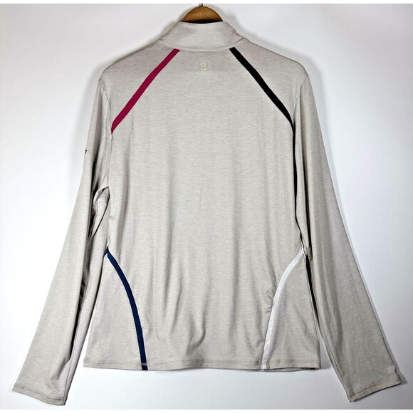 G/Fore Pullover Women XL Gray Pacific Dunes Golf Quarter Zip Lightweight Stretch - Picture 7 of 14